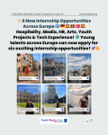 🇬🇷🇩🇪🇪🇸🇵🇹🇩🇰🇪🇸✨ 6 New Internship Opportunities Across Europe – Hospitality, Media, HR, Arts, Youth Projects & Tech Experience! 🌍🚀🔥