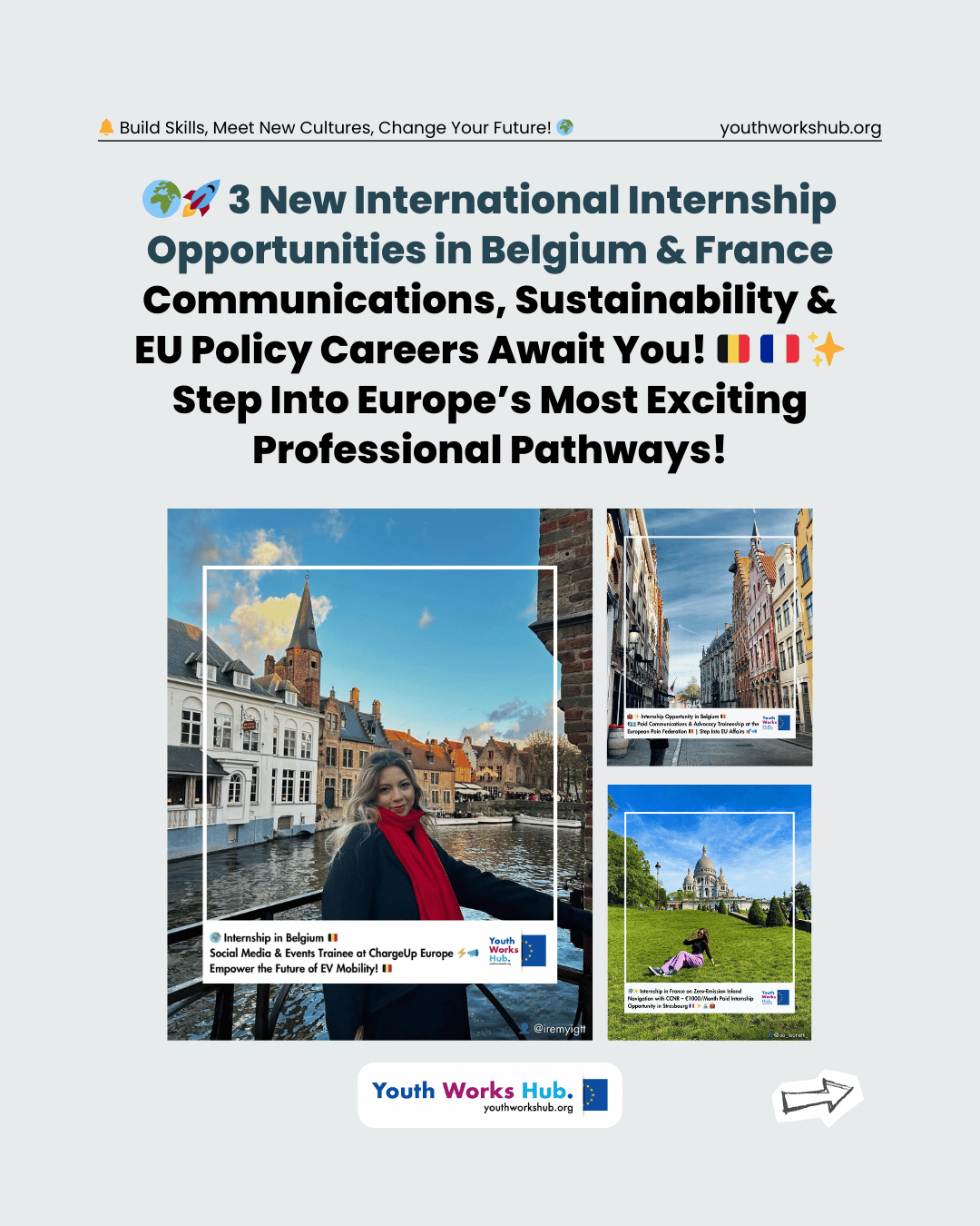 🌍🚀 3 New International Internship Opportunities in Belgium & France — Communications, Sustainability & EU Policy Careers Await You! 🇧🇪🇫🇷✨ Step Into Europe’s Most Exciting Professional Pathways!
