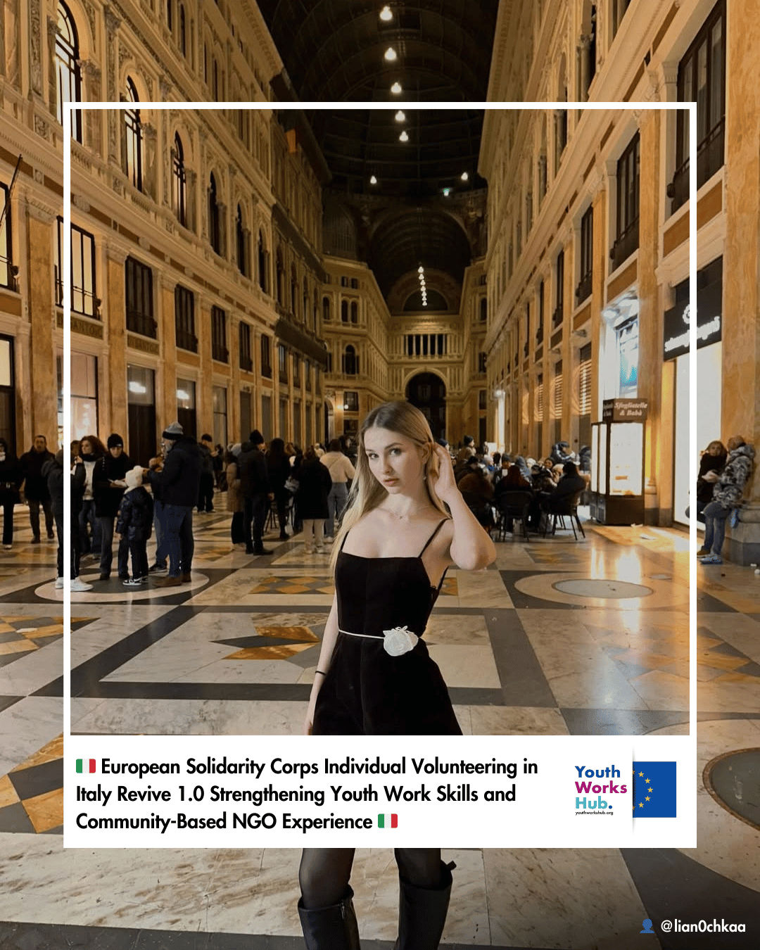 🇮🇹 European Solidarity Corps Individual Volunteering in Italy Revive 1.0 Strengthening Youth Work Skills and Community-Based NGO Experience 🇮🇹