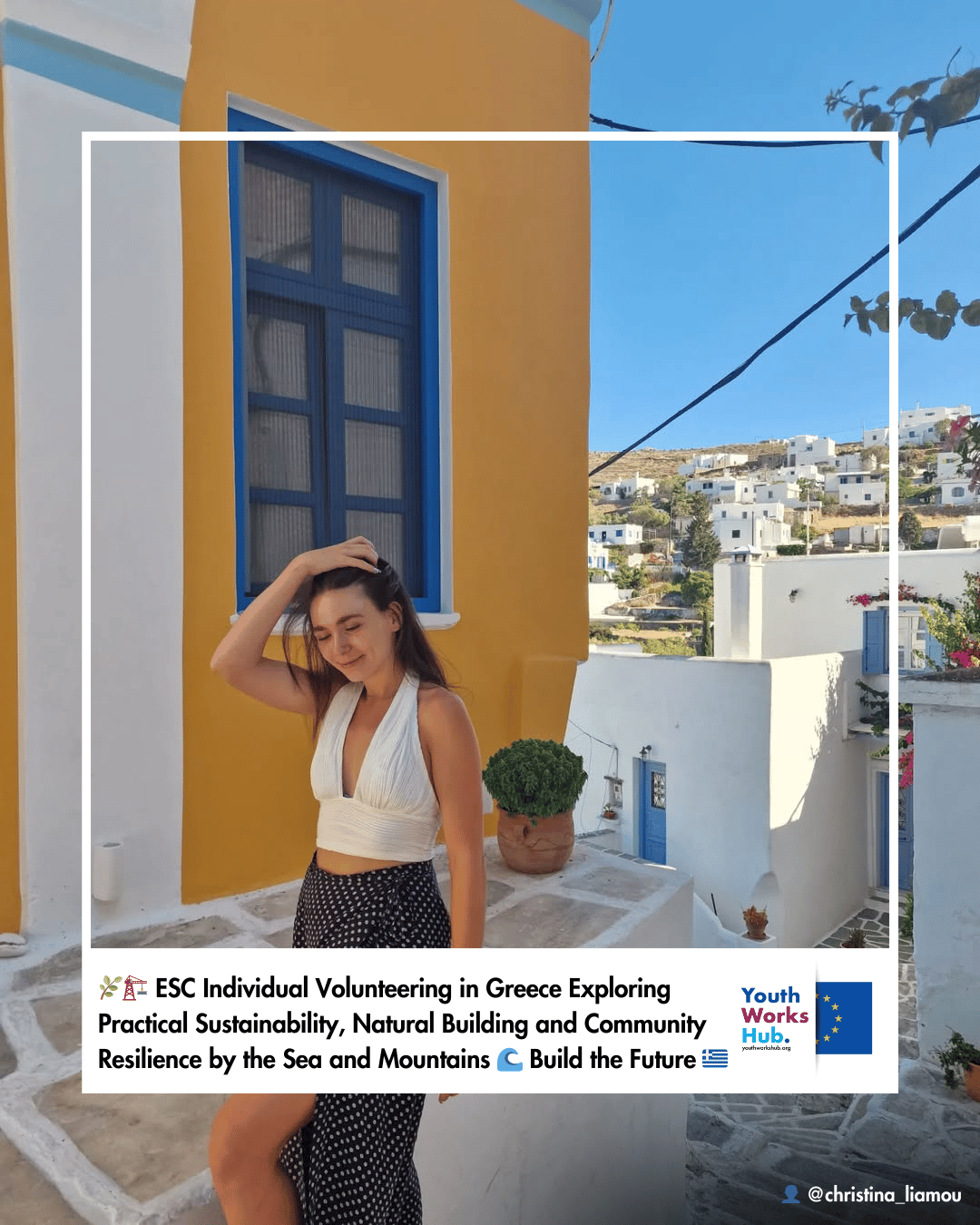 🌿🏗️ European Solidarity Corps Individual Volunteering in Greece Exploring Practical Sustainability, Natural Building and Community Resilience by the Sea and Mountains 🌊⛰️ Touch the Sky, Build the Future 🇬🇷