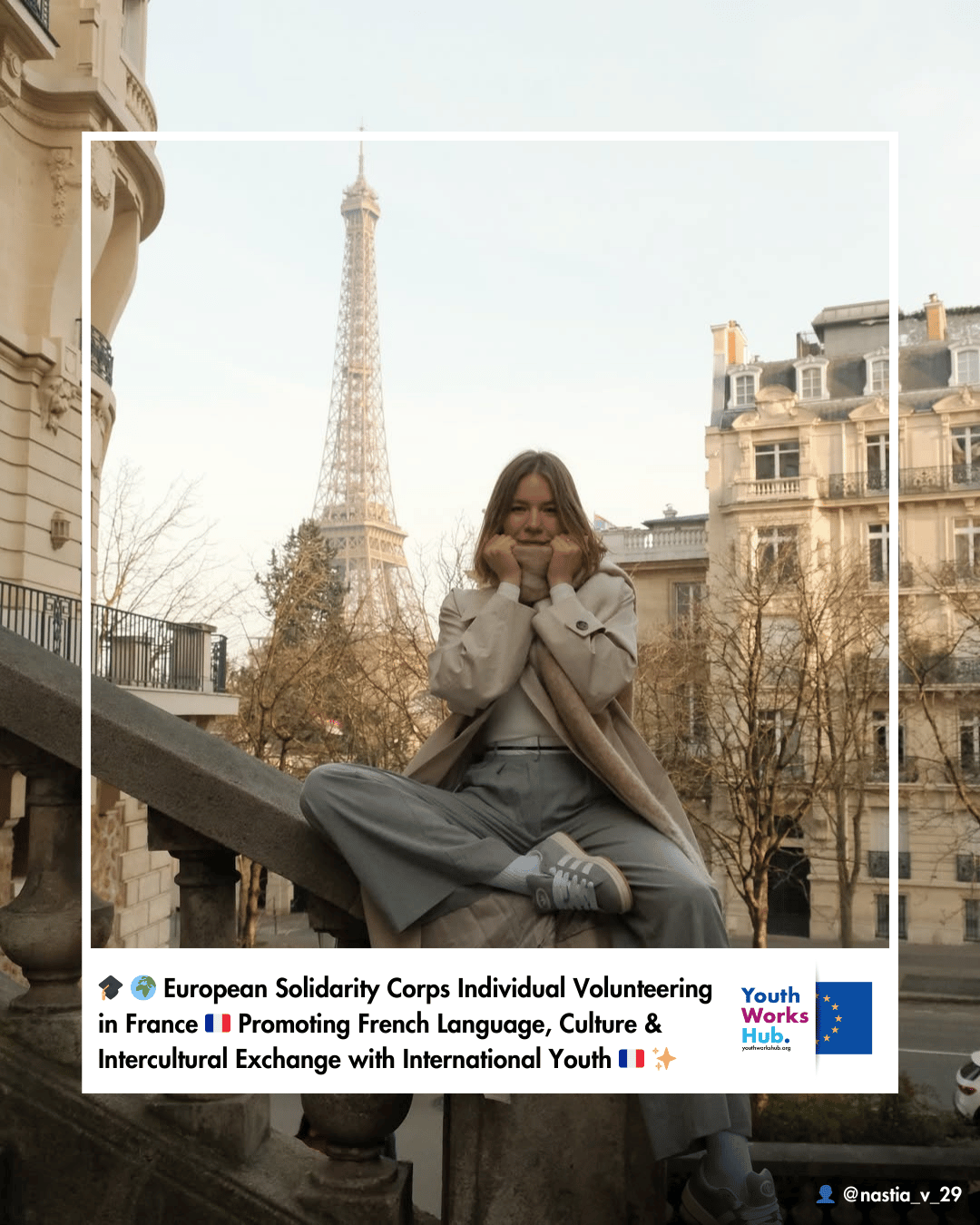 🇫🇷🎓🌍 European Solidarity Corps Individual Volunteering in France – Promoting French Language, Culture & Intercultural Exchange with International Youth in Cap d’Ail 🇫🇷✨