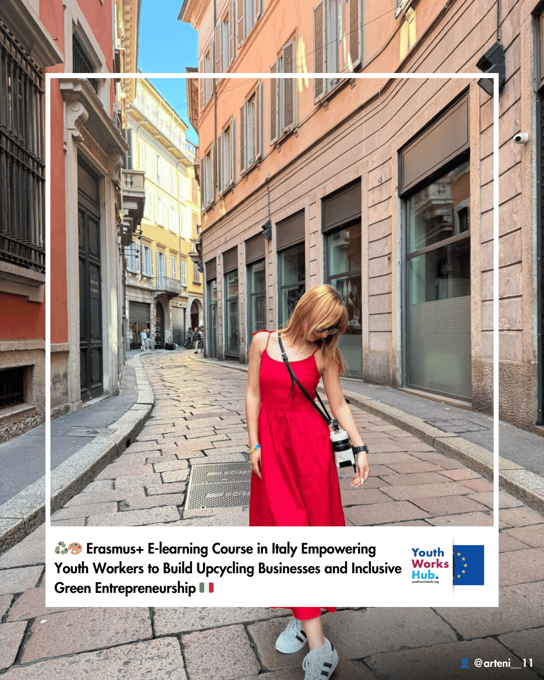 ♻️🎨 Erasmus+ E-learning Course in Italy Empowering Youth Workers to Build Upcycling Businesses and Inclusive Green Entrepreneurship 🇮🇹