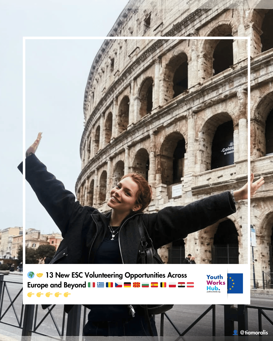 🌍🤝 13 New European Solidarity Corps Volunteering Opportunities Across Europe and Beyond Supporting Inclusion, Sustainability, Youth Work and Community Life 🇮🇹🇬🇷🇷🇴🇨🇿🇩🇪🇲🇰🇧🇬🇪🇸🇧🇪🇵🇱🇪🇬🇦🇹