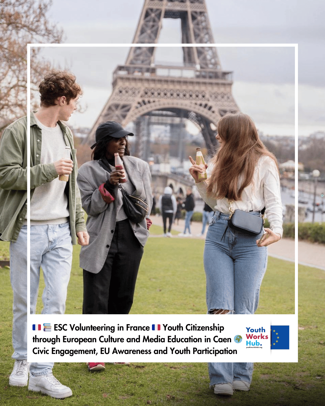 🇫🇷📚 ESC Volunteering in France 🇫🇷 Youth Citizenship through European Culture and Media Education in Caen 🌍 Civic Engagement, EU Awareness and Youth Participation