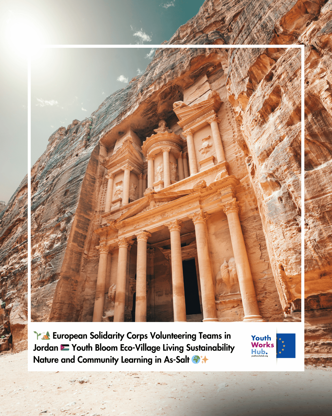 🌱🏕️ European Solidarity Corps Volunteering Teams in Jordan 🇯🇴 Youth Bloom Eco-Village Living Sustainability Nature and Community Learning in As-Salt 🌍✨