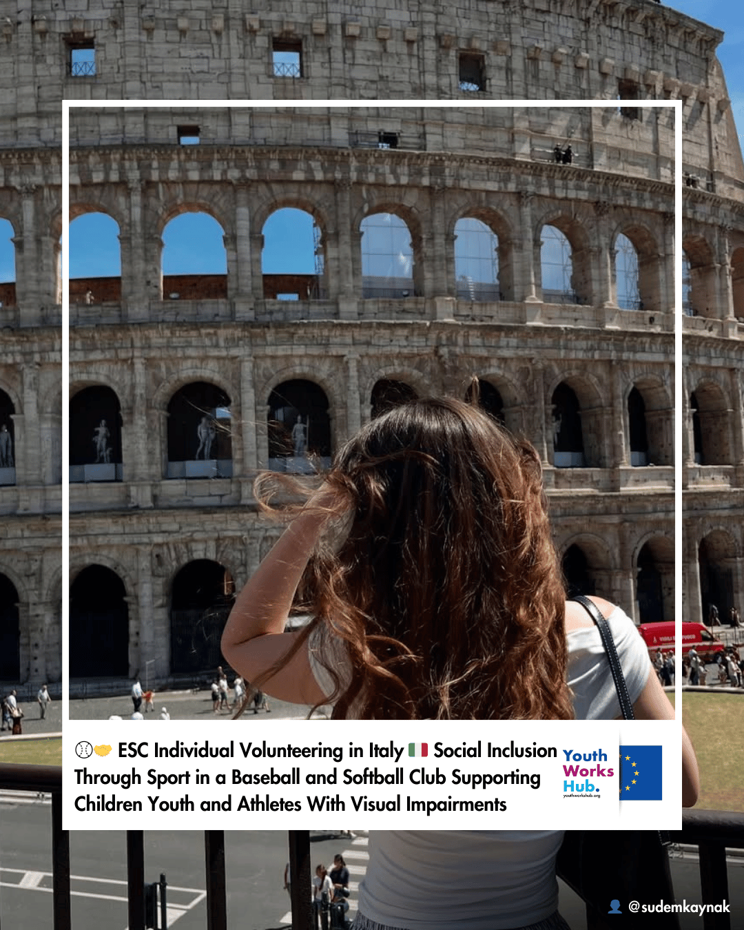 ⚾🤝 ESC Individual Volunteering in Italy 🇮🇹 Social Inclusion Through Sport in a Baseball and Softball Club Supporting Children Youth and Athletes With Visual Impairments