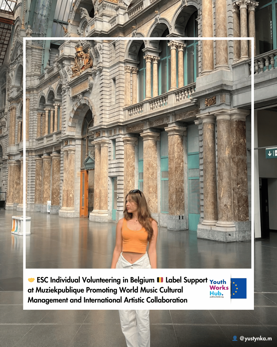 🎶🤝 ESC Individual Volunteering in Belgium 🇧🇪 Label Support at Muziekpublique Promoting World Music Cultural Management and International Artistic Collaboration