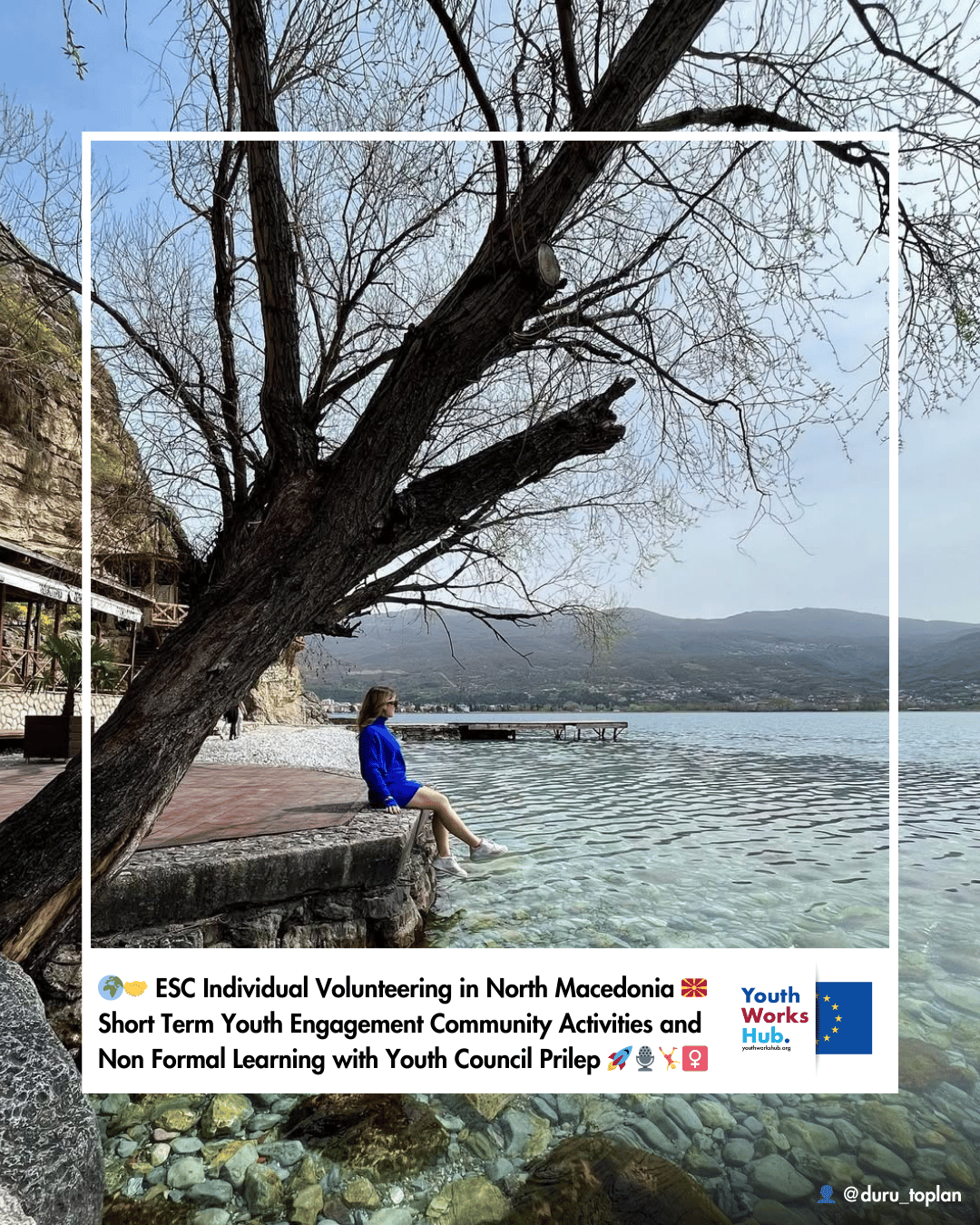 🌍🤝 European Solidarity Corps Individual Volunteering in North Macedonia 🇲🇰 Short Term Youth Engagement Community Activities and Non Formal Learning with Youth Council Prilep 🚀🎙️🤸‍♀️