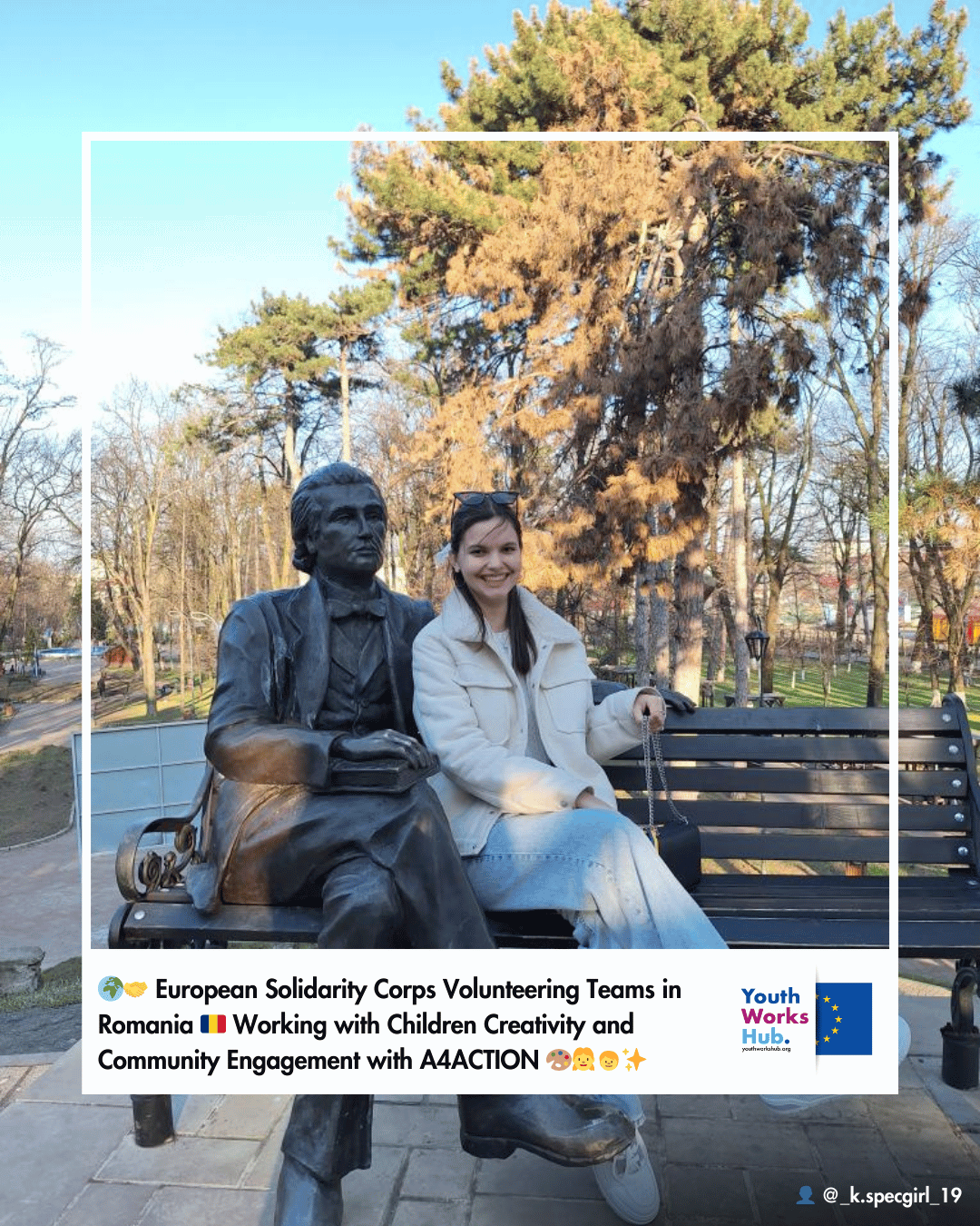 🌍🤝 European Solidarity Corps Volunteering Teams in Romania 🇷🇴 Working with Children Creativity and Community Engagement with A4ACTION 🎨👧🧒✨