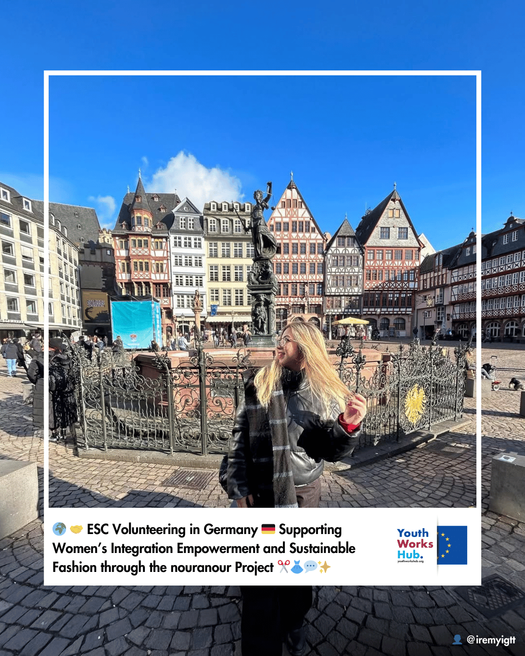 🌍🤝 European Solidarity Corps Individual Volunteering in Germany 🇩🇪 Supporting Women’s Integration Empowerment and Sustainable Fashion through the nouranour Project ✂️👗💬✨