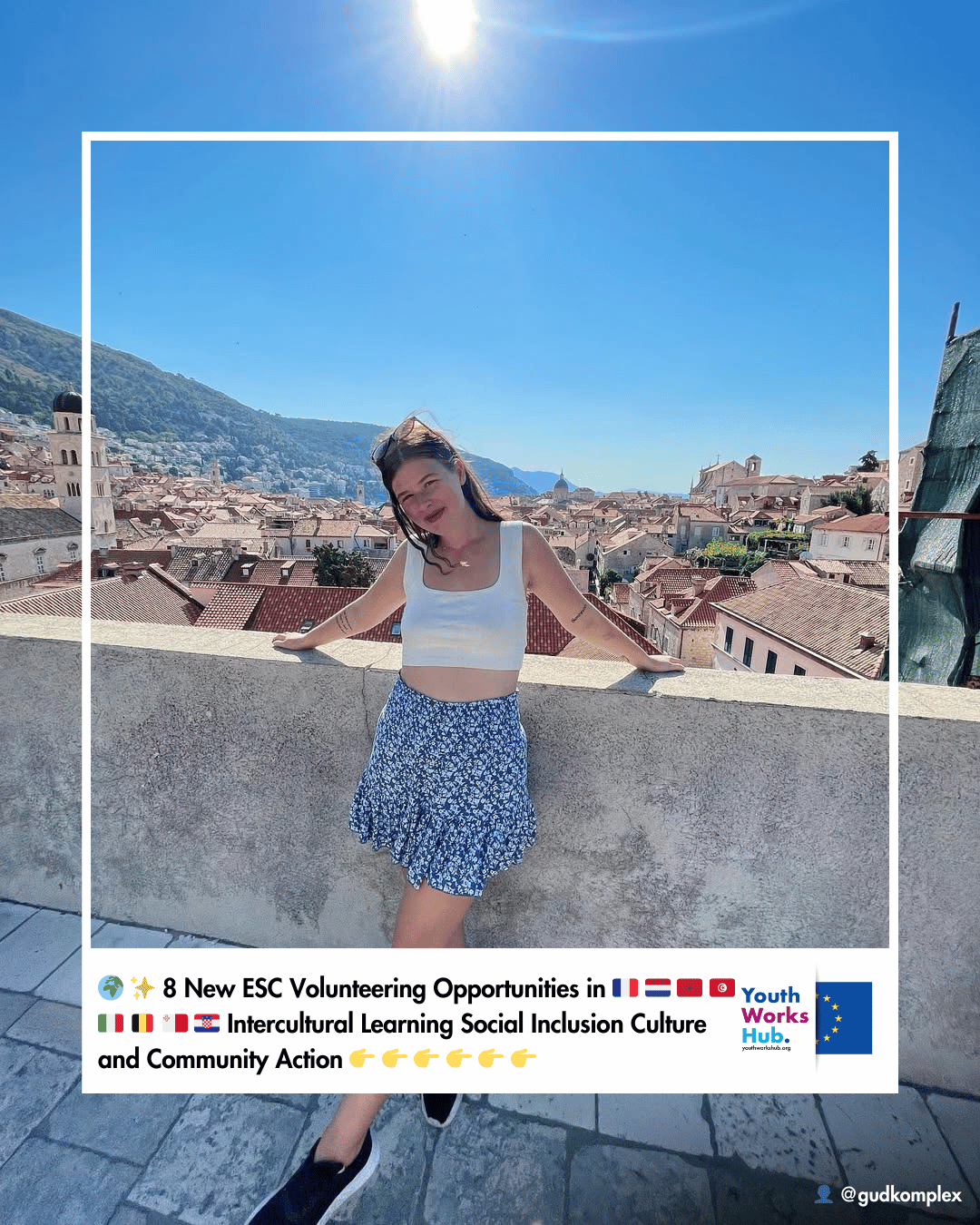 🌍✨ 8 New ESC Volunteering Opportunities in France 🇫🇷 Netherlands 🇳🇱 Morocco 🇲🇦 Tunisia 🇹🇳 Italy 🇮🇹 Belgium 🇧🇪 Malta 🇲🇹 and Croatia 🇭🇷 Intercultural Learning Social Inclusion Culture and Community Action