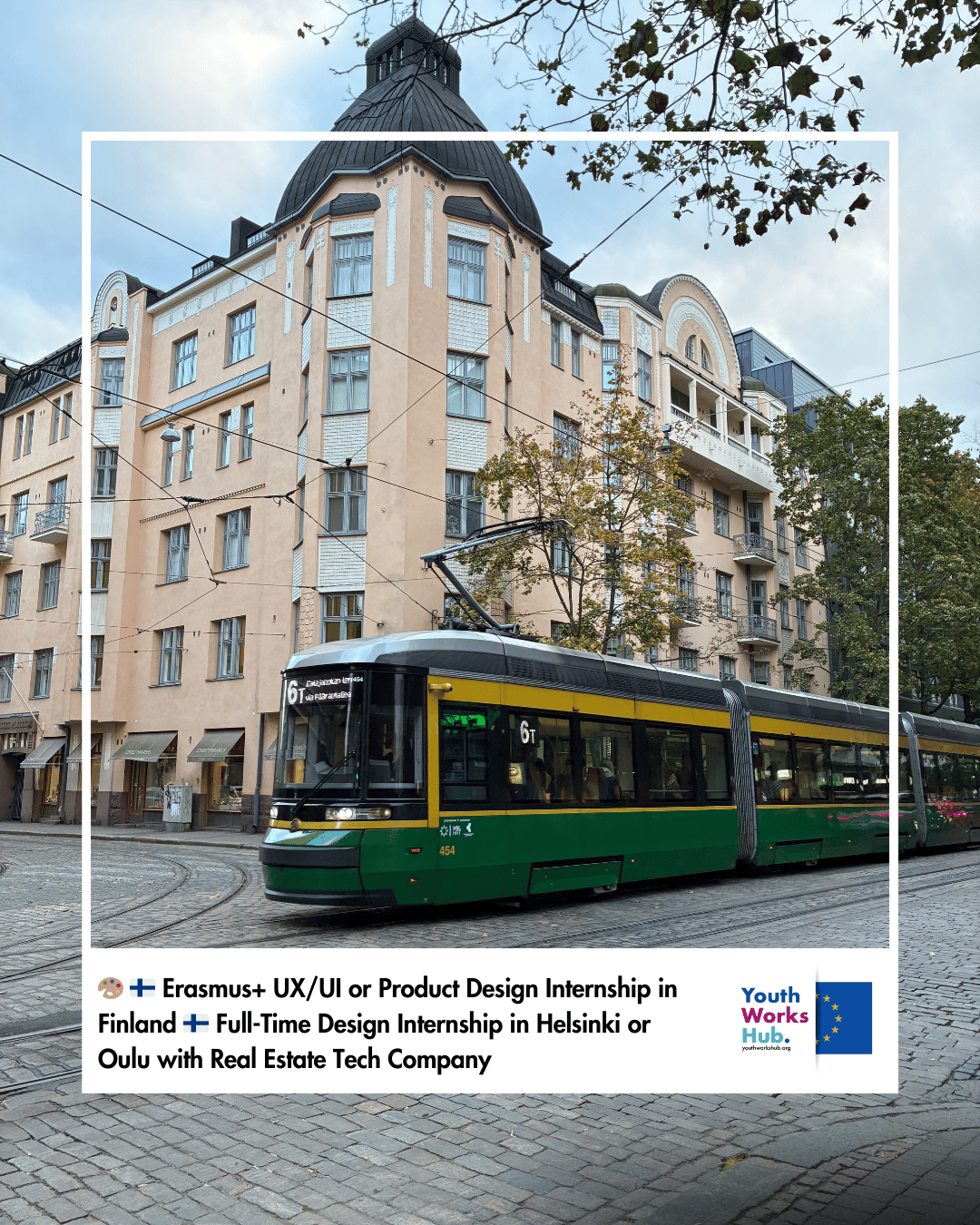 🎨🇫🇮 Erasmus+ UX/UI or Product Design Internship in Finland 🇫🇮 Full-Time Design Internship in Helsinki or Oulu with Real Estate Tech Company
