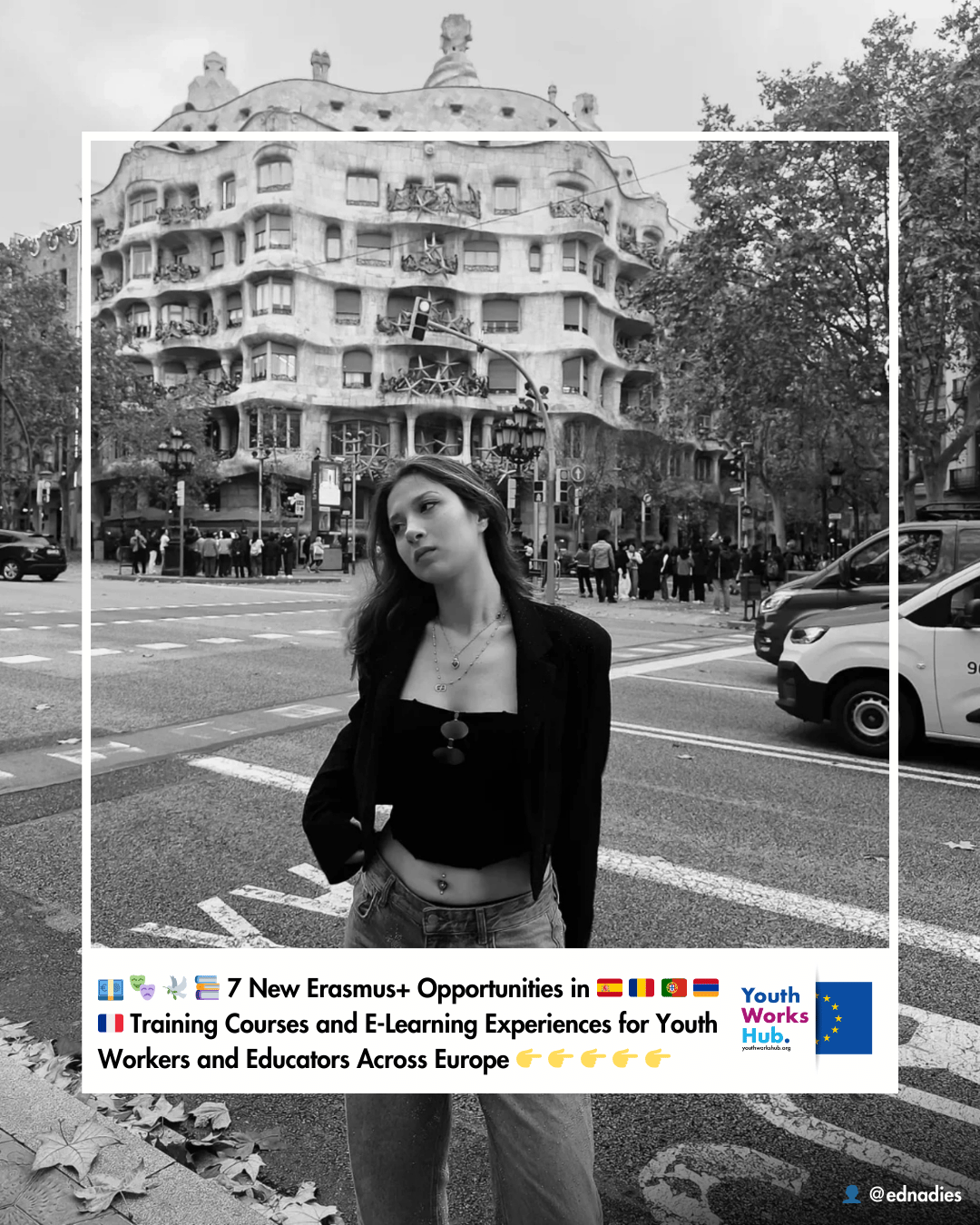 💶🎭💻🤖🕊️📚 7 New Erasmus+ Opportunities in Spain 🇪🇸 Romania 🇷🇴 Portugal 🇵🇹 Armenia 🇦🇲 and France 🇫🇷 Training Courses and E-Learning Experiences for Youth Workers and Educators Across Europe