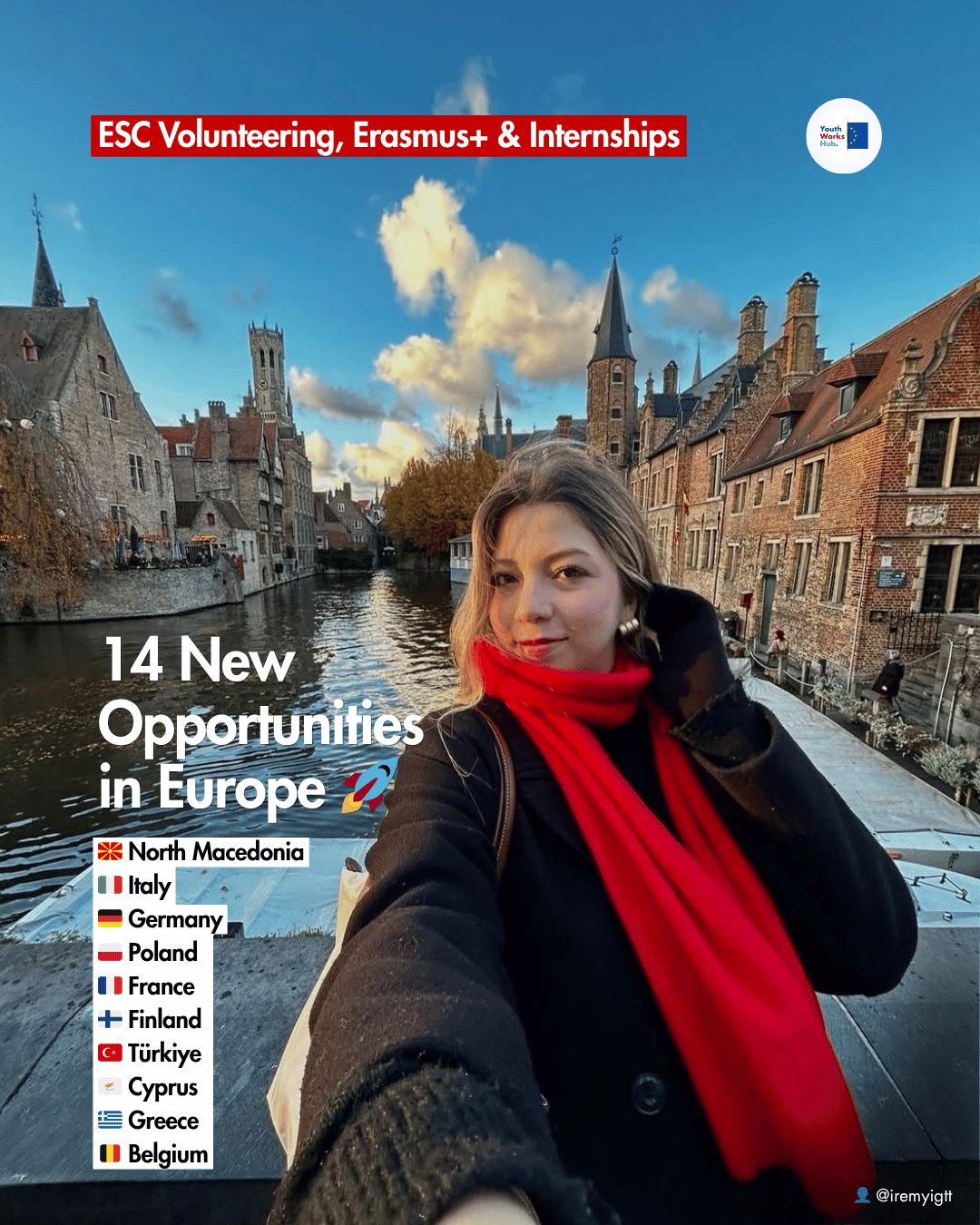 🌍 14 New Opportunities in Europe — ESC, Erasmus+ & Internships You Can Apply Now 🚀