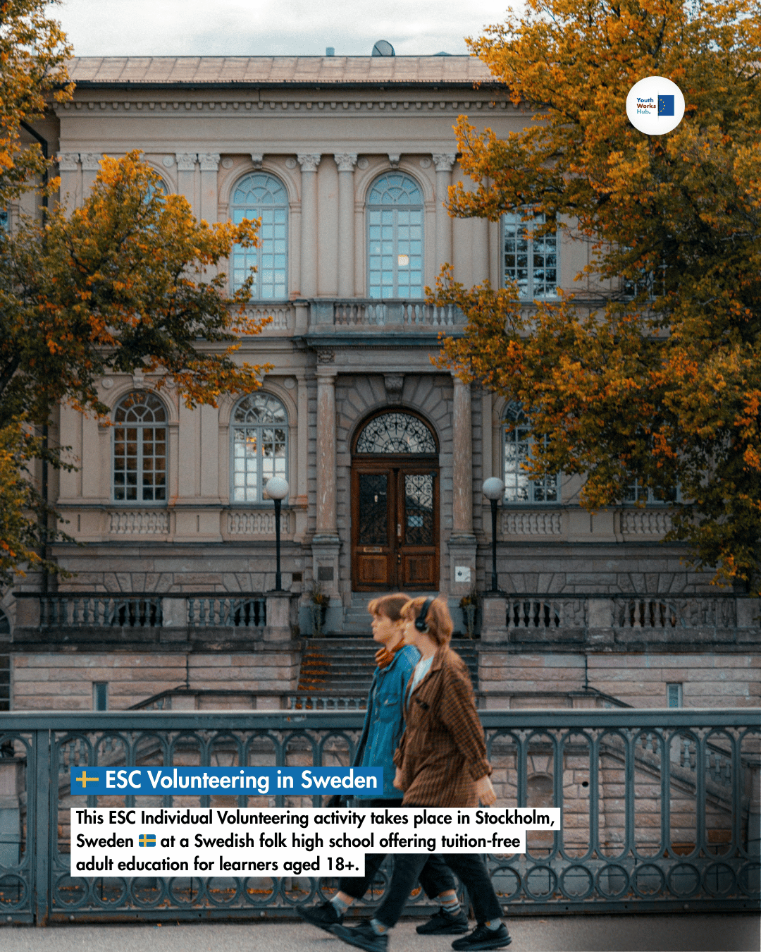 🇸🇪 ESC Volunteering in Sweden “Communication & Social Media at Folk High School” 🇸🇪