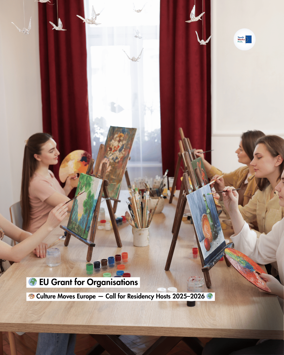 🌍 EU Grant for Organisations 🎨 Culture Moves Europe — Call for Residency Hosts 2025–2026 🌍