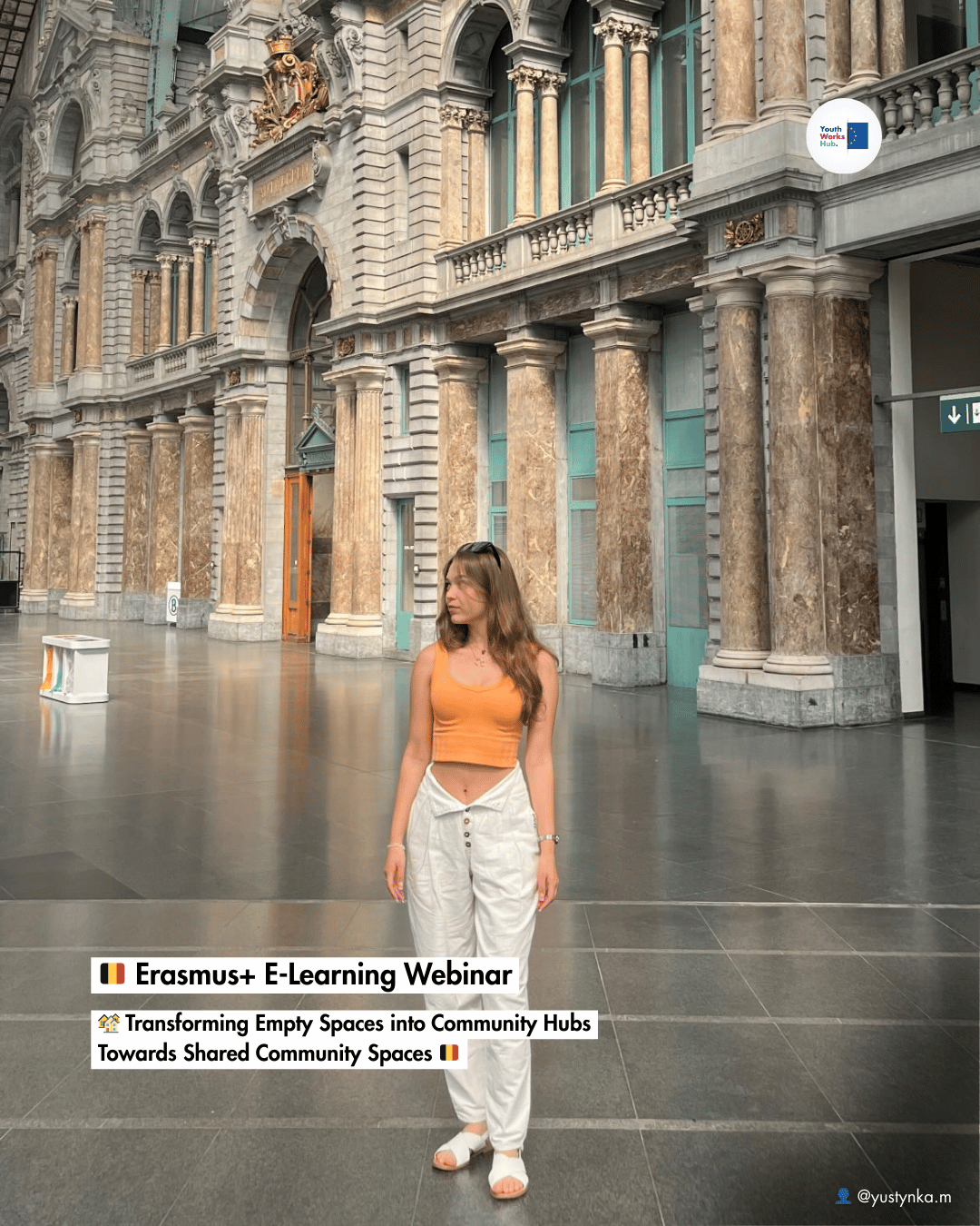 🇧🇪 Erasmus+ E-Learning Webinar 🏘️ Transforming Empty Spaces into Community Hubs — Towards Shared Community Spaces 🇧🇪