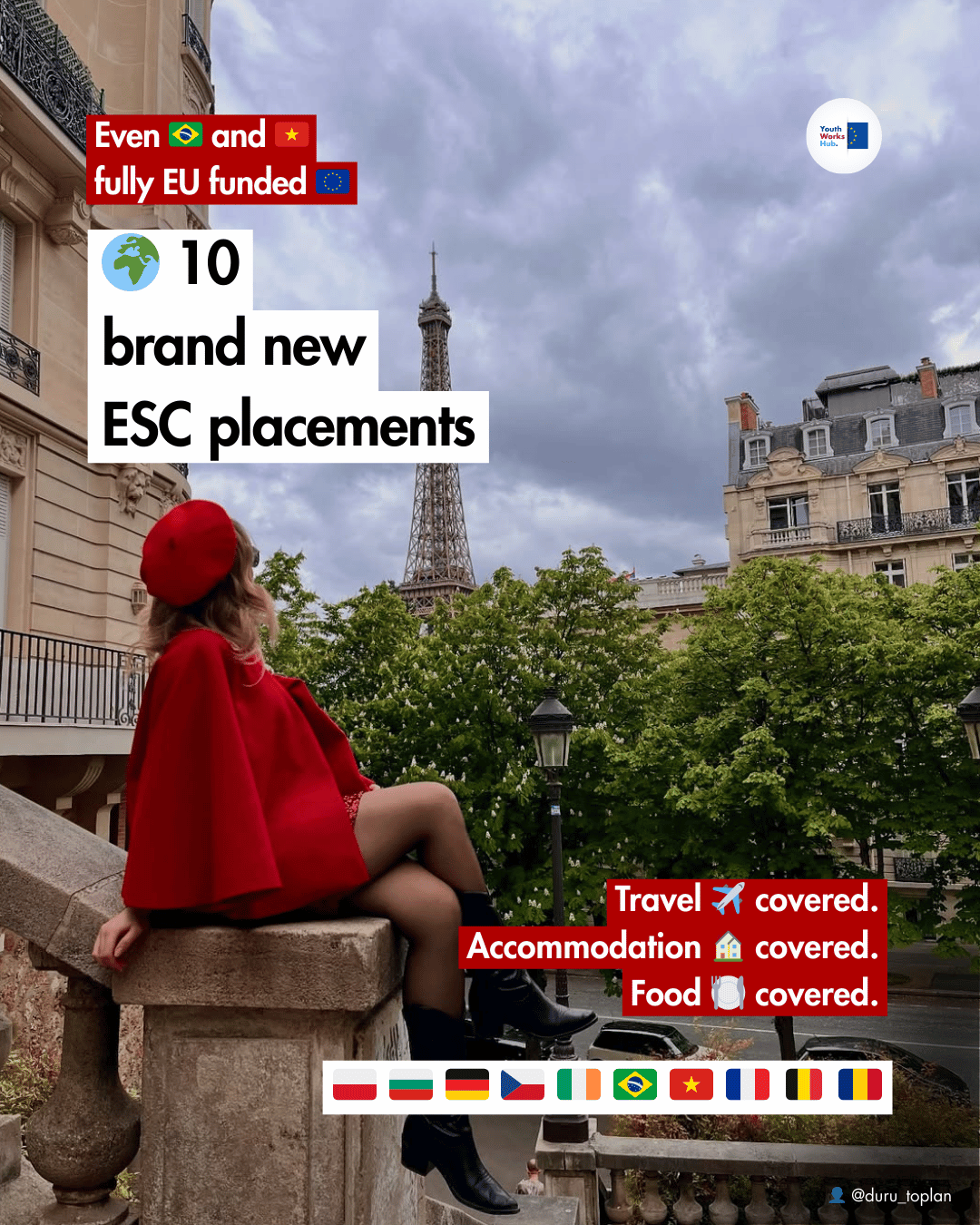 🌍 10 New ESC Volunteering Opportunities ✨ From 🇧🇷 Brazil to 🇻🇳 Vietnam, 🇵🇱Poland to 🇮🇪 Ireland