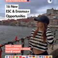 ✨ 16 New ESC & Erasmus+ Opportunities 🌍 From Ghana to Finland, Peru to Poland