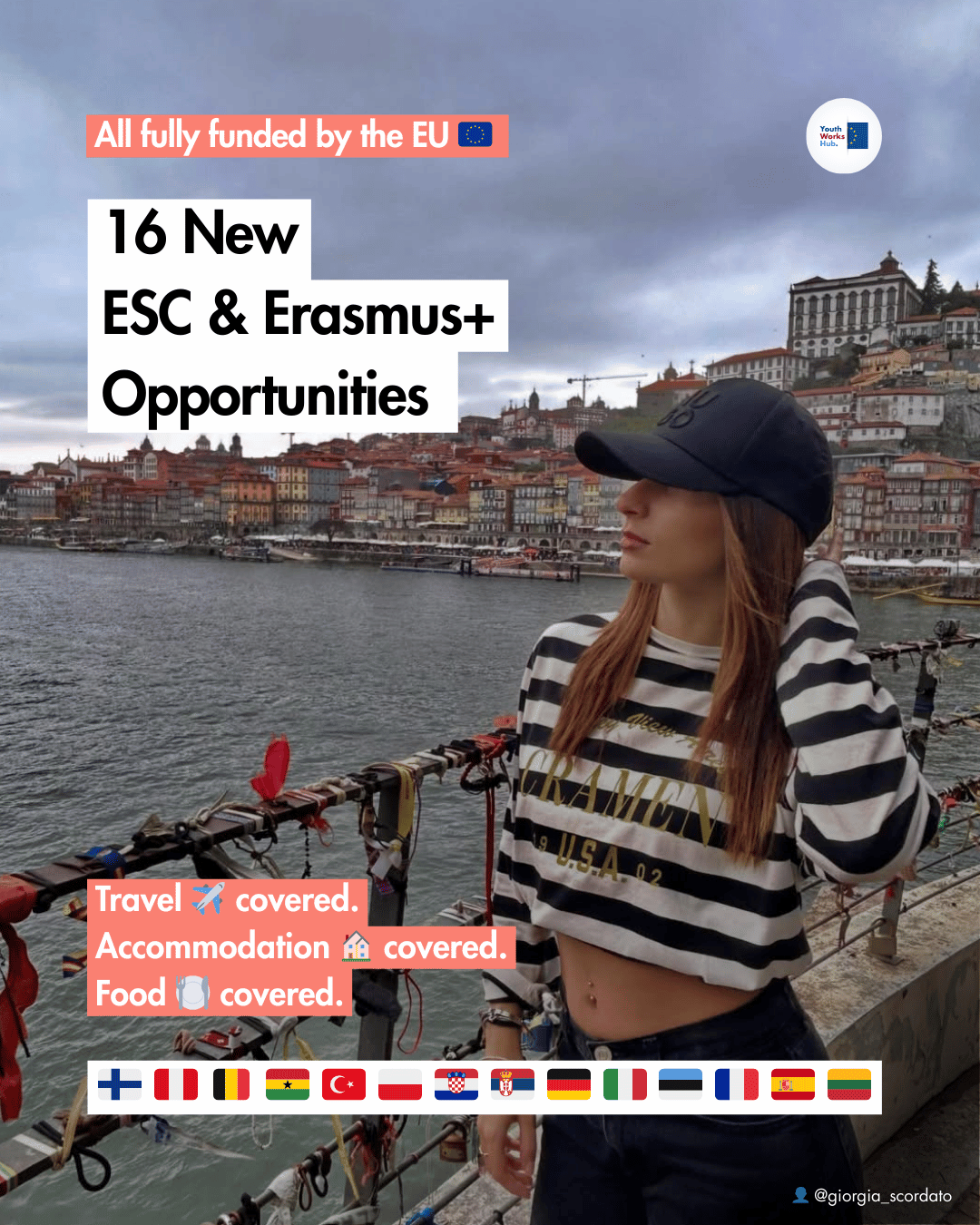 ✨ 16 New ESC & Erasmus+ Opportunities 🌍 From Ghana to Finland, Peru to Poland