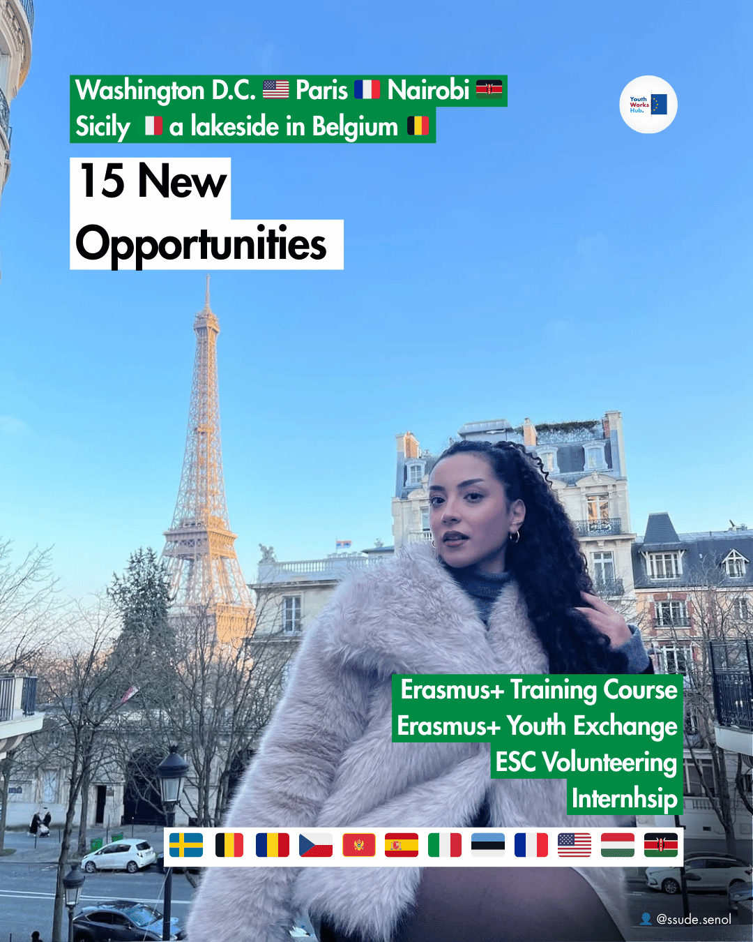 🌍 15 New Opportunities: 🇪🇺 Erasmus+, 🤝 ESC, 🎓Internships