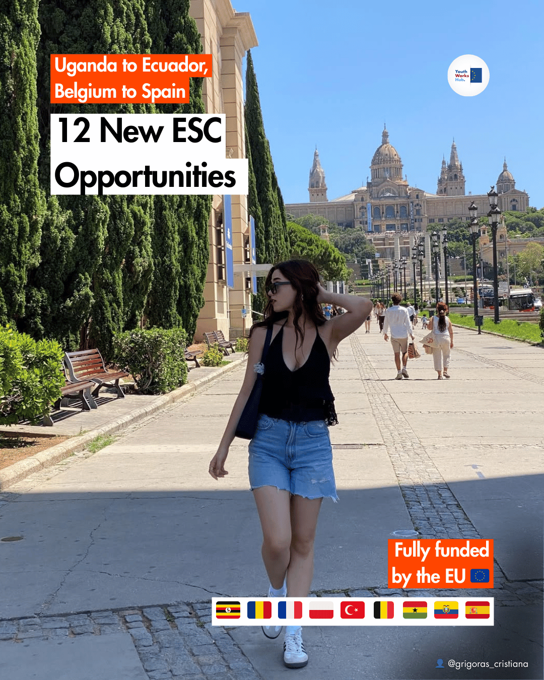 🇪🇺 🤝 12 New ESC Volunteering Opportunities 🌍 Uganda 🇺🇬 to Ecuador 🇪🇨, Belgium 🇧🇪 to Spain 🇪🇸