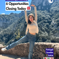 6 Opportunities Closing Today 🇵🇹 🇸🇪 🇱🇻 Apply Before Midnight 🚨 – 16 March 2026