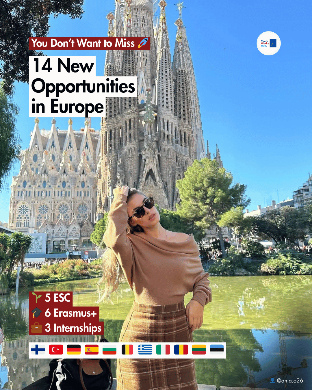 🌍 14 New Opportunities in Europe — ESC, Erasmus+ & Internships You Don’t Want to Miss 🚀