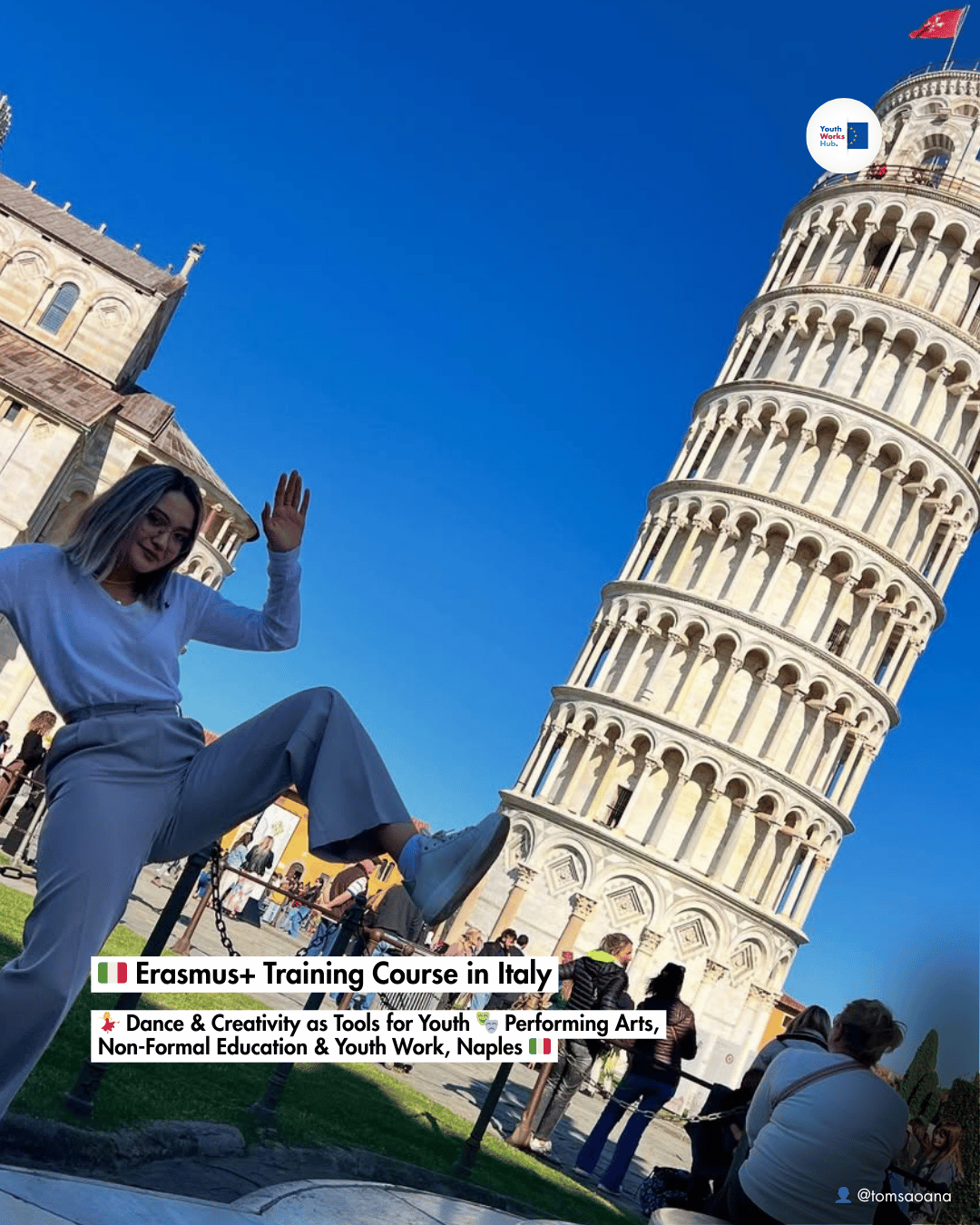 🇮🇹 Erasmus+ Training Course in Italy 💃 Dance & Creativity as Tools for Youth 🎭 Performing Arts, Non-Formal Education & Youth Work, Naples 🇮🇹