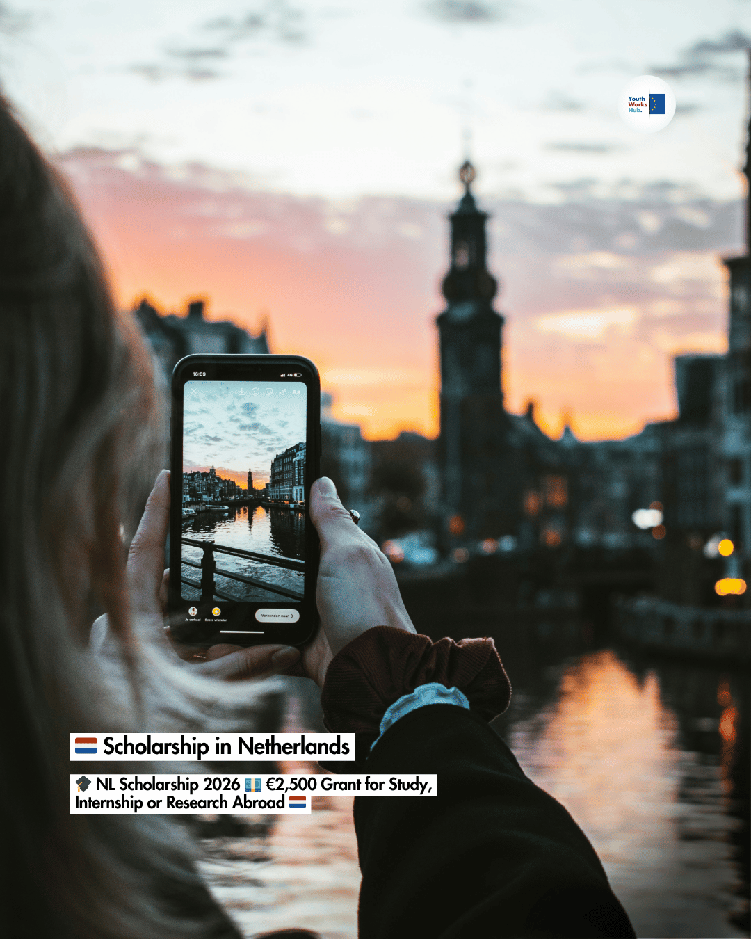 🇳🇱 Scholarship in Netherlands 🎓 NL Scholarship 2026 💶 €2,500 Grant for Study, Internship or Research Abroad 🇳🇱