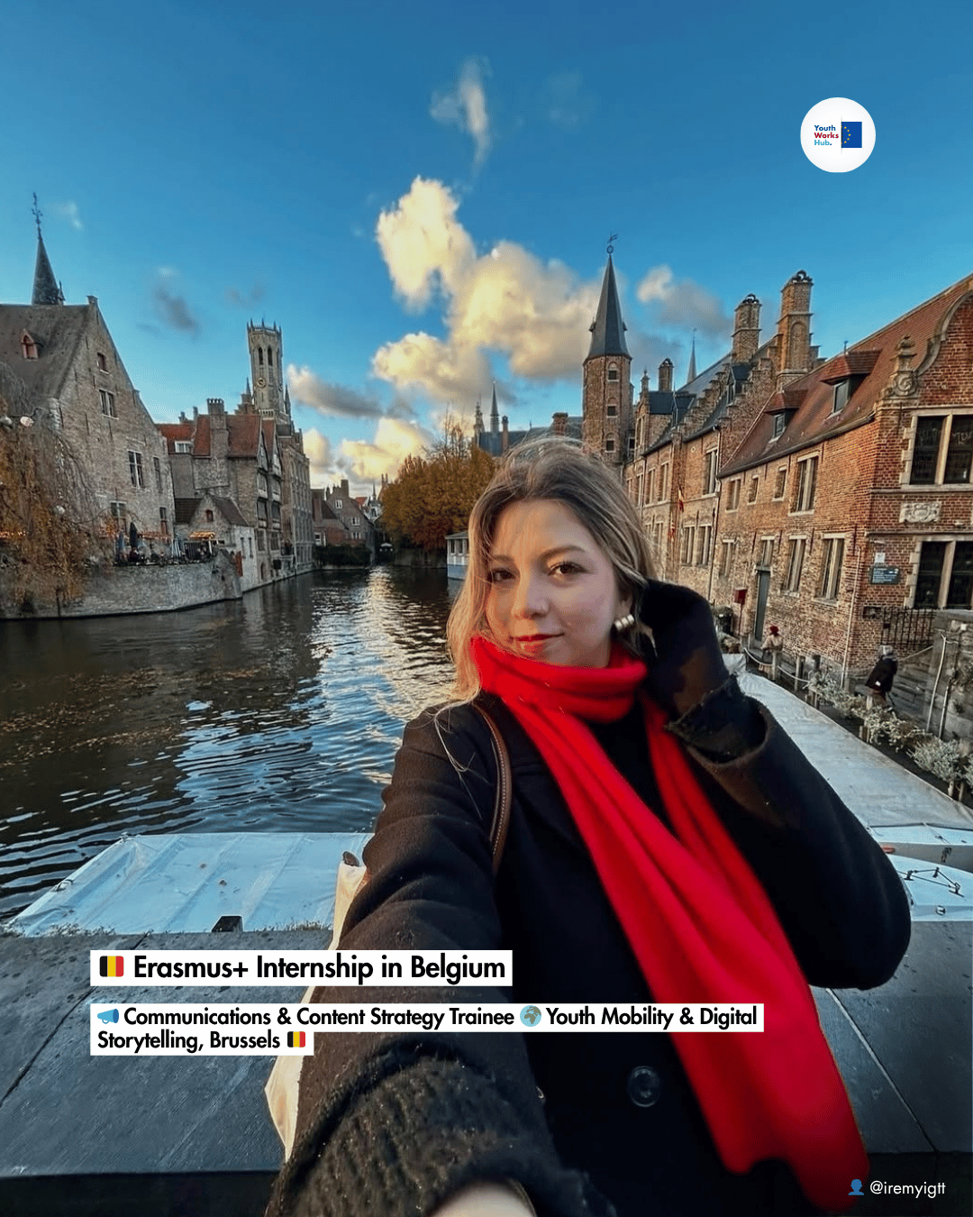 🇧🇪 Erasmus+ Internship in Belgium 📣 Communications & Content Strategy Trainee 🌍 Youth Mobility & Digital Storytelling, Brussels 🇧🇪