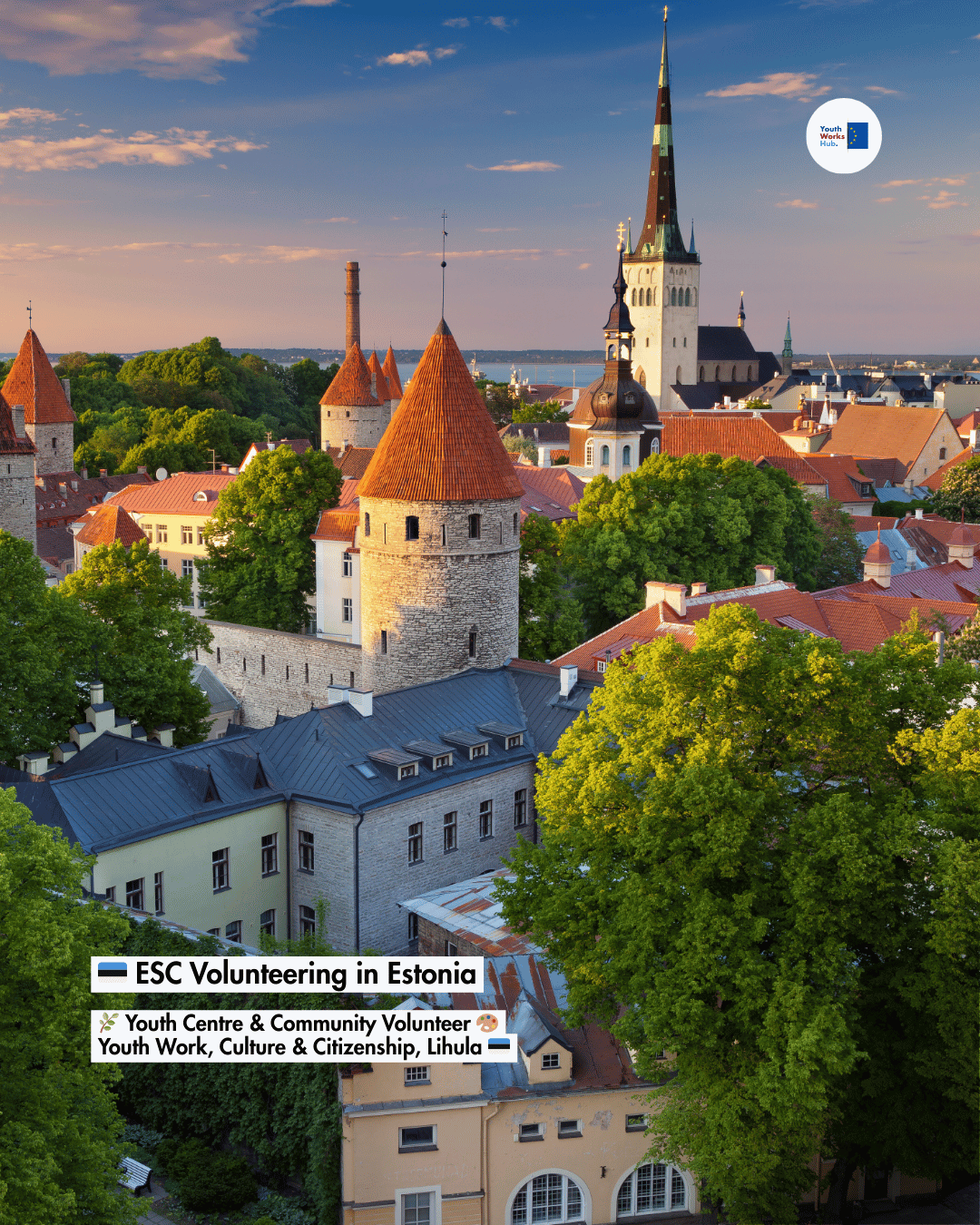 🇪🇪 ESC Volunteering in Estonia 🌿 Youth Centre & Community Volunteer 🎨 Youth Work, Culture & Citizenship, Lihula 🇪🇪