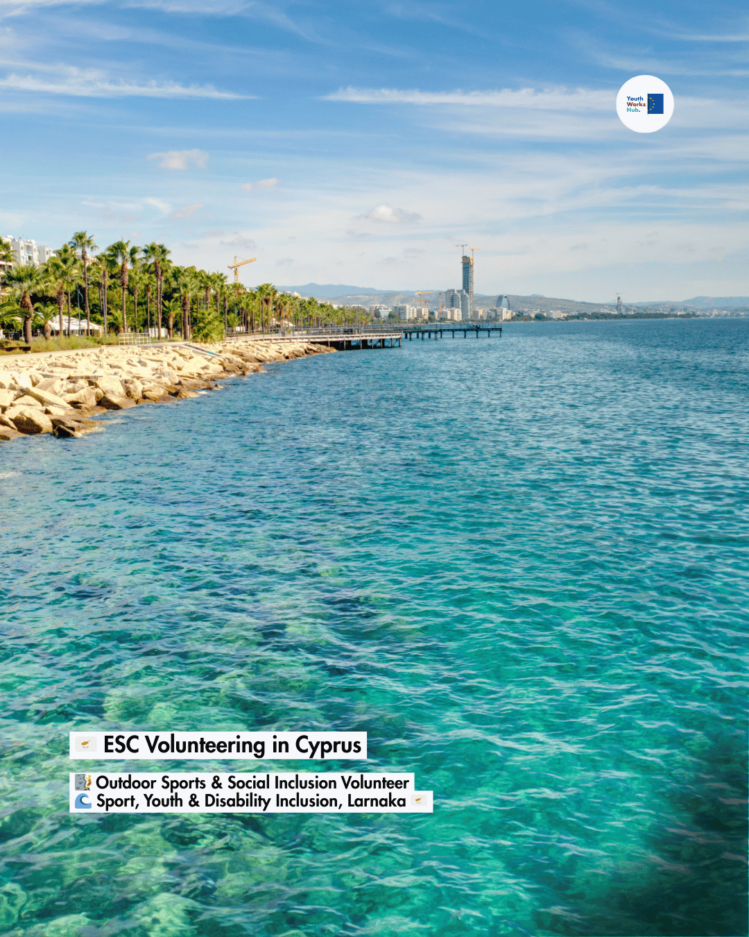 🇨🇾 ESC Volunteering in Cyprus 🧗 Outdoor Sports & Social Inclusion Volunteer 🌊 Sport, Youth & Disability Inclusion, Larnaka 🇨🇾