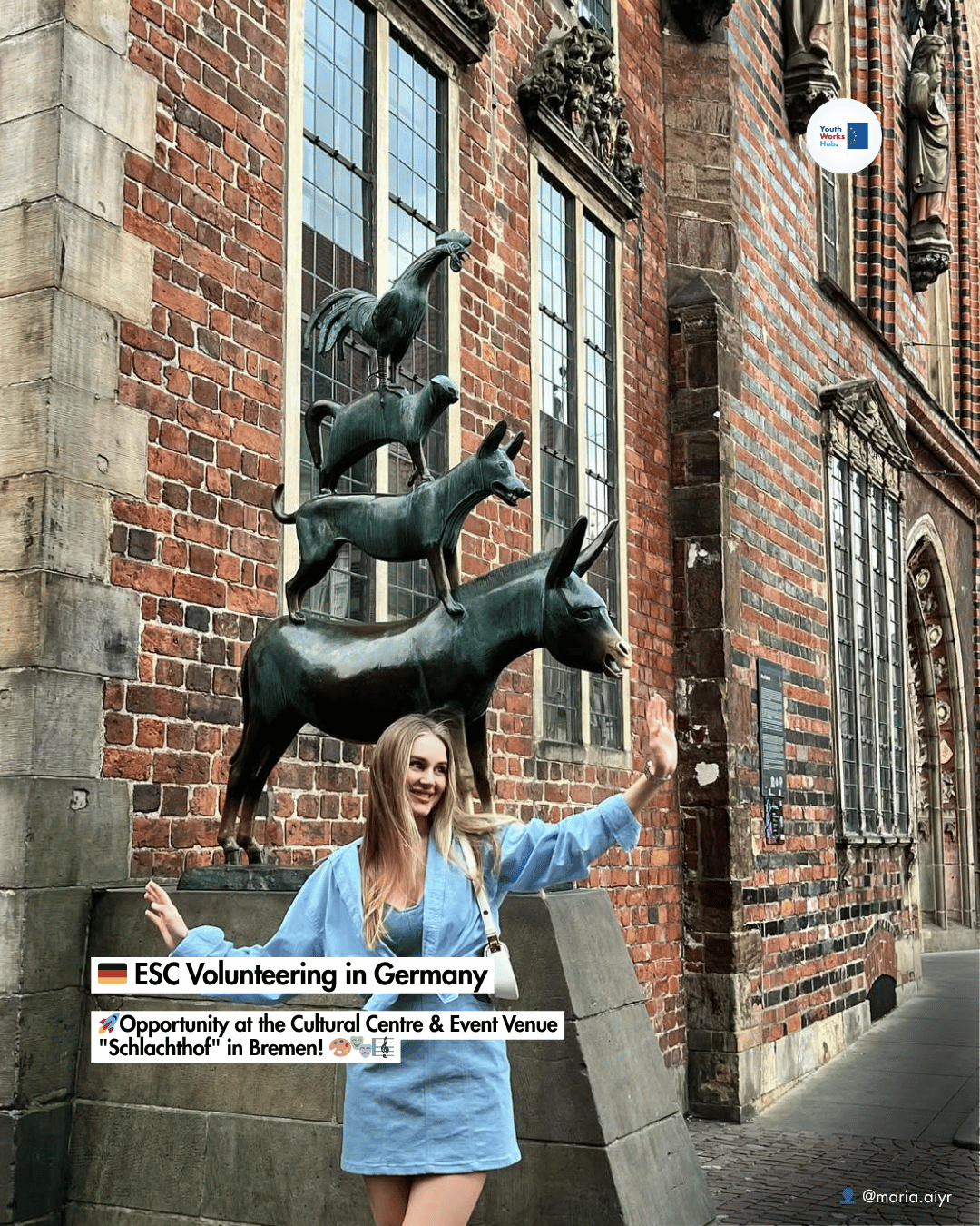 🇩🇪 ESC Volunteering in Germany 🚀Opportunity at the Cultural Centre & Event Venue “Schlachthof” in Bremen! 🎨🎭🎼