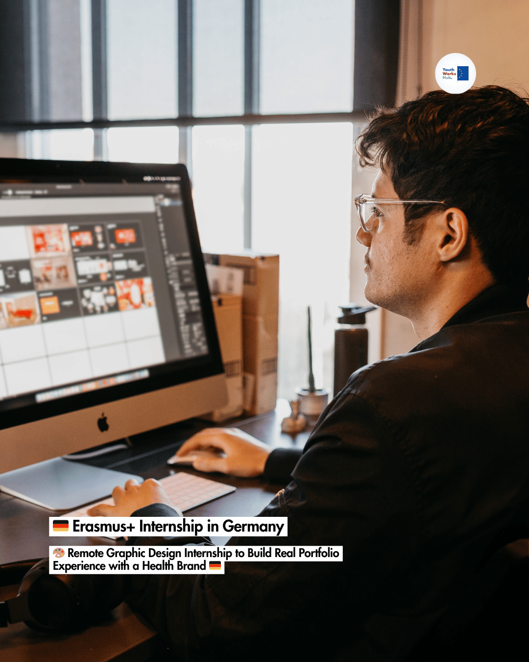 🇩🇪 Erasmus+ Internship in Germany 🎨 Remote Graphic Design Internship to Build Real Portfolio Experience with a Health Brand 🇩🇪