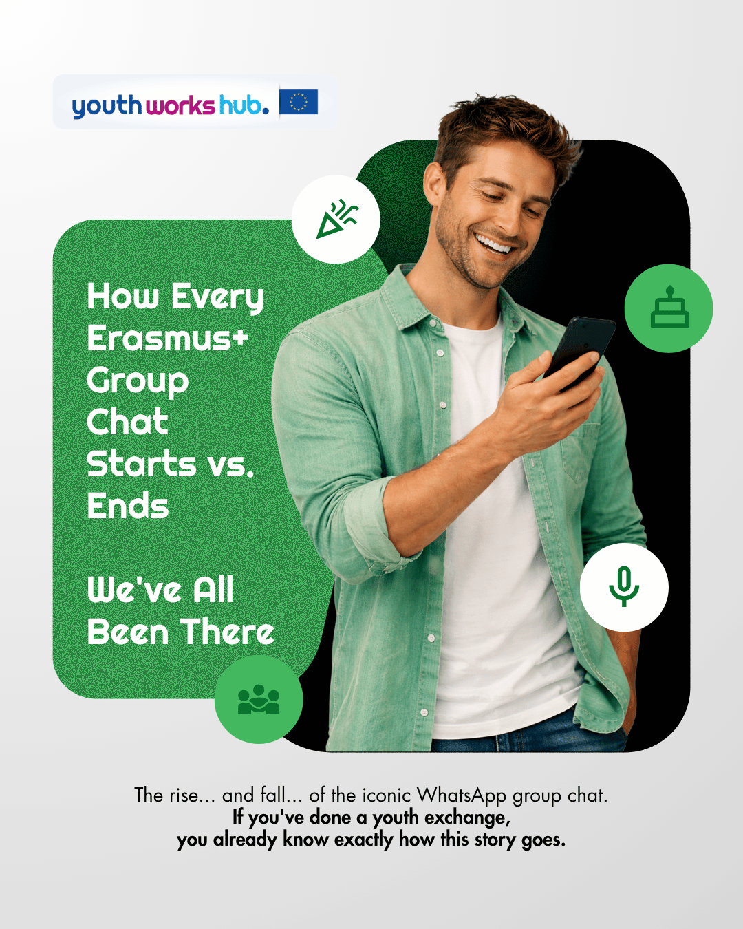 How Every Erasmus+ Group Chat Starts vs. Ends