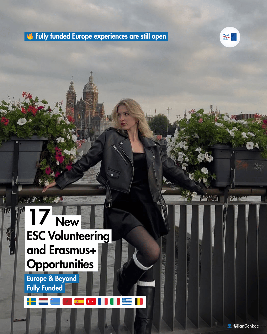 🌍 17 New Opportunities Across Europe & Beyond — ESC Volunteering & Erasmus+ Fully Funded