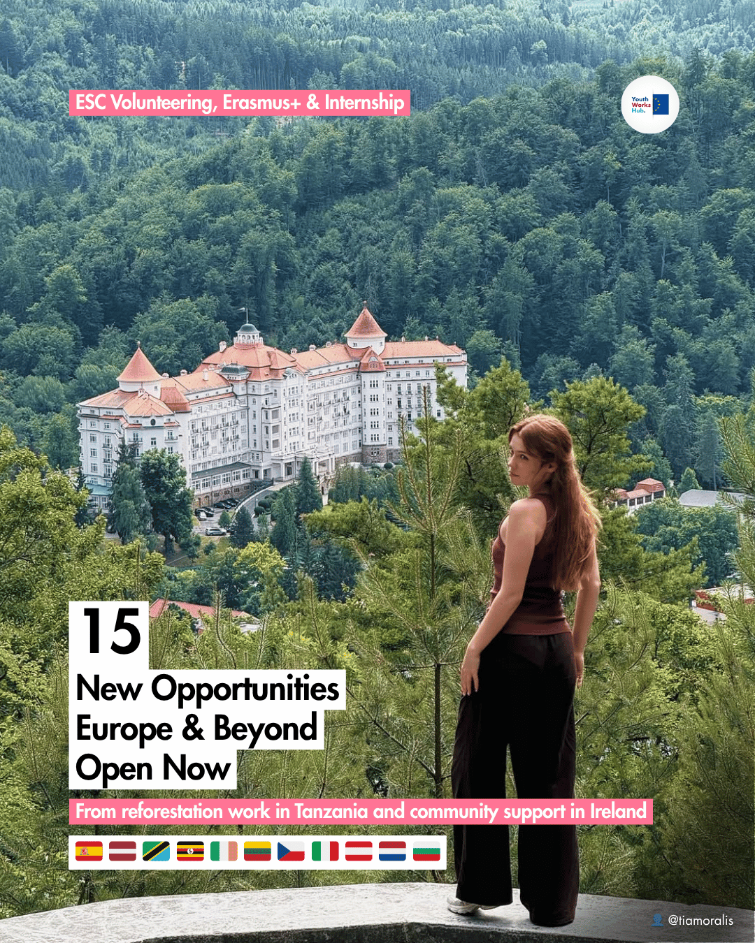 🌍 15 New ESC, Erasmus+ & Internship Opportunities — Europe & Beyond, Open Now