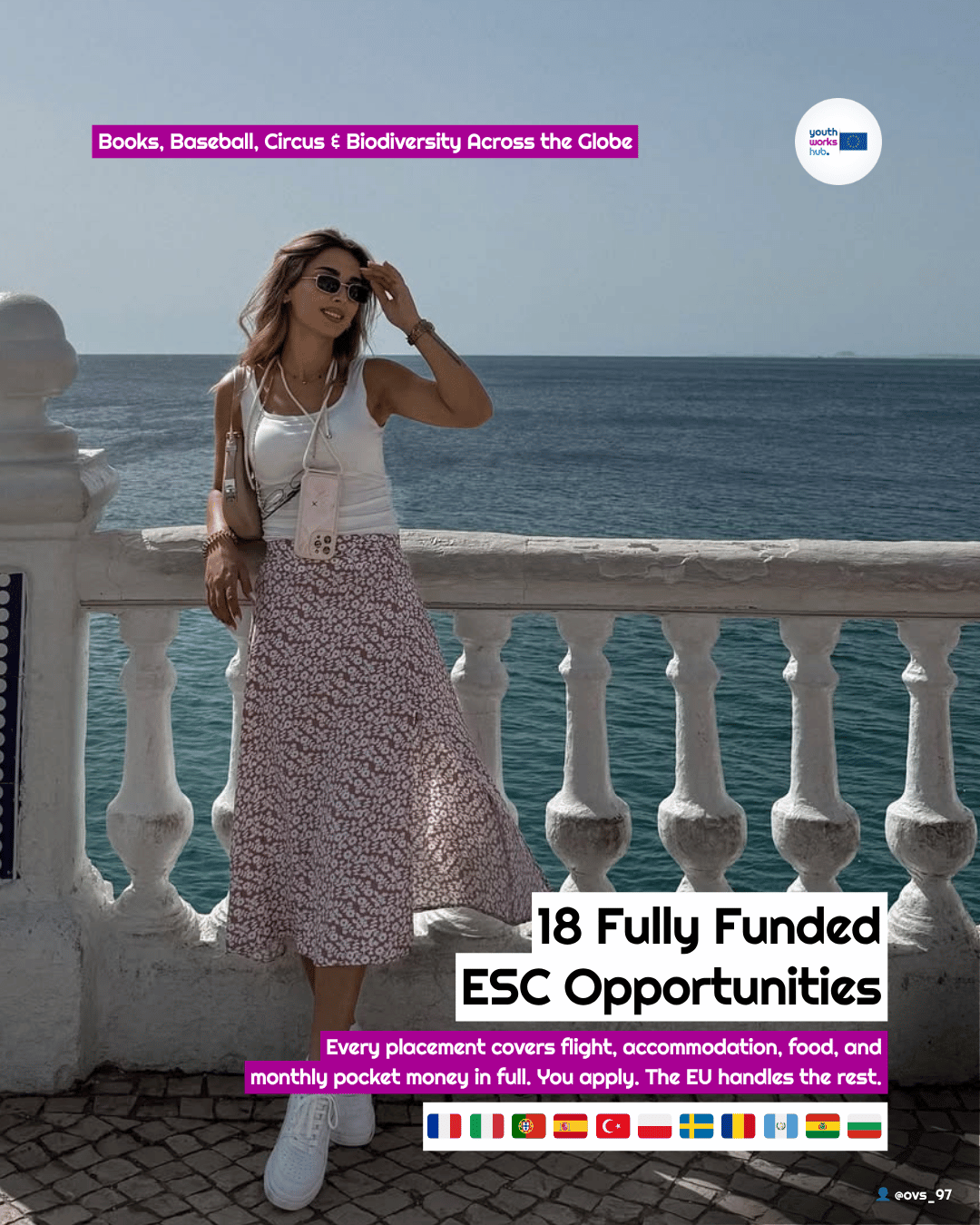 🌍 18 Fully Funded ESC Opportunities — Books, Baseball, Circus & Biodiversity Across the Globe