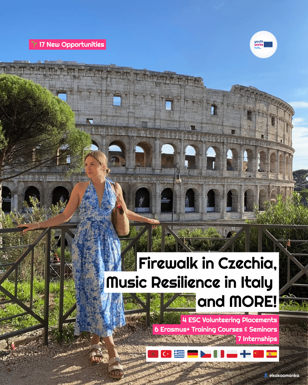 🌱 17 New Opportunities — Firewalk in Czechia, Music Resilience in Italy & Eco-Community in Greece