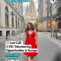 ⏰ Last Call: 5 ESC Volunteering Opportunities in Europe — Deadline Is Today