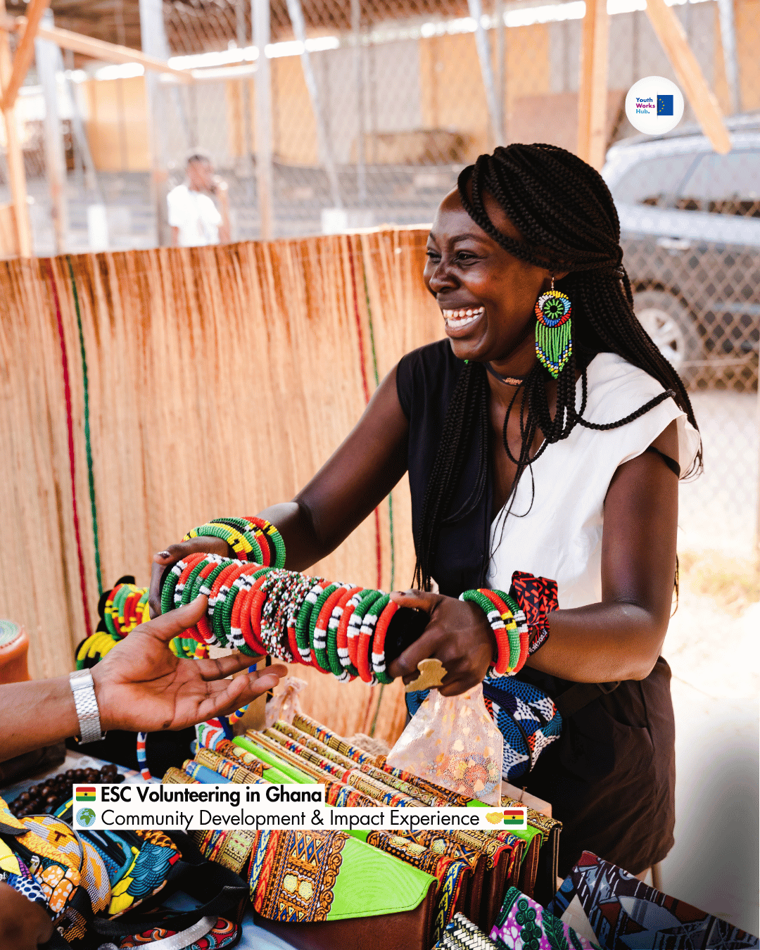 🇬🇭 ESC Humanitarian Aid Volunteering in Ghana 🌍 Community Development & Impact Experience 🤝🇬🇭