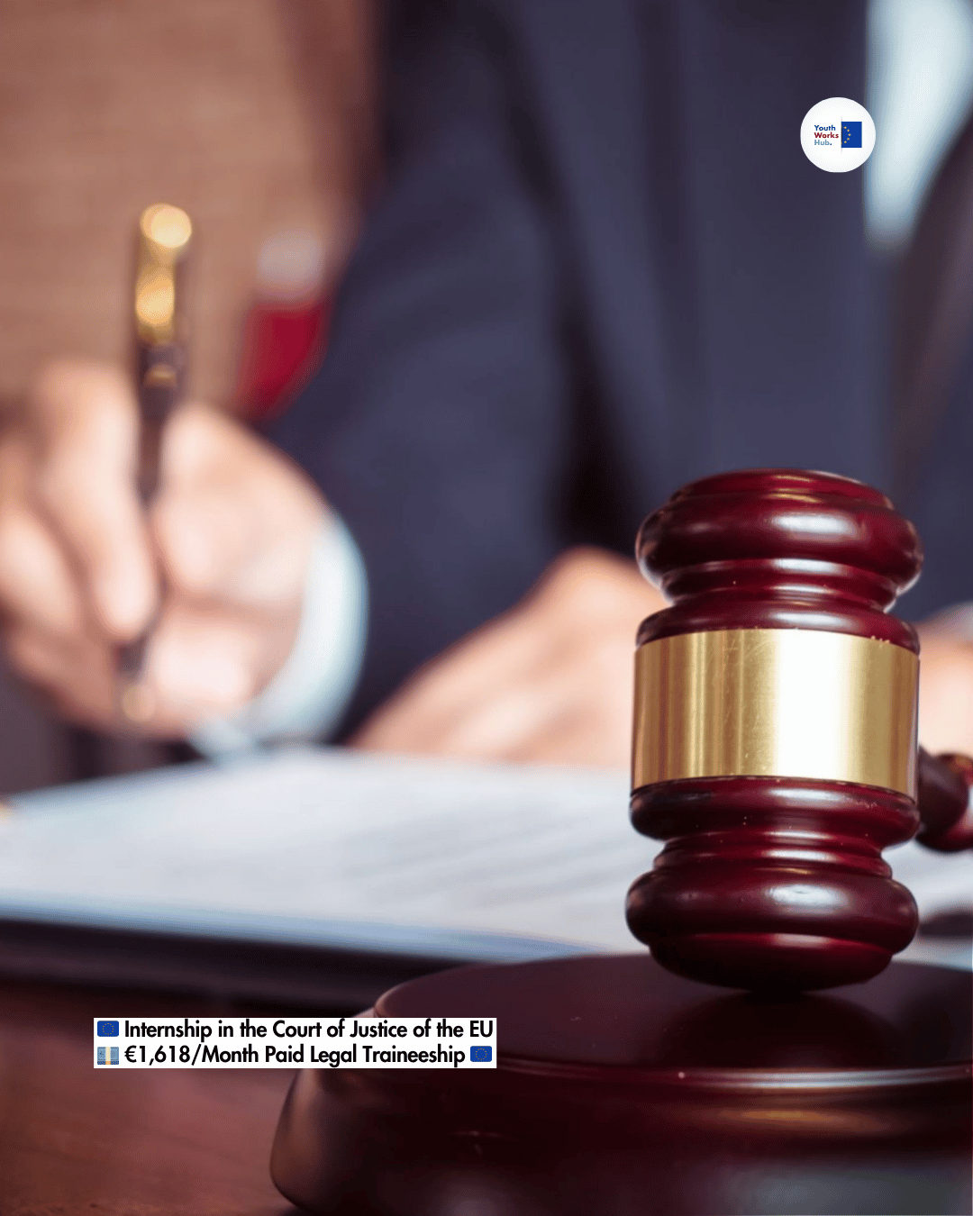 🇪🇺 Internship in the Court of Justice of the EU 💶 €1,618/Month Paid Legal Traineeship 🇪🇺