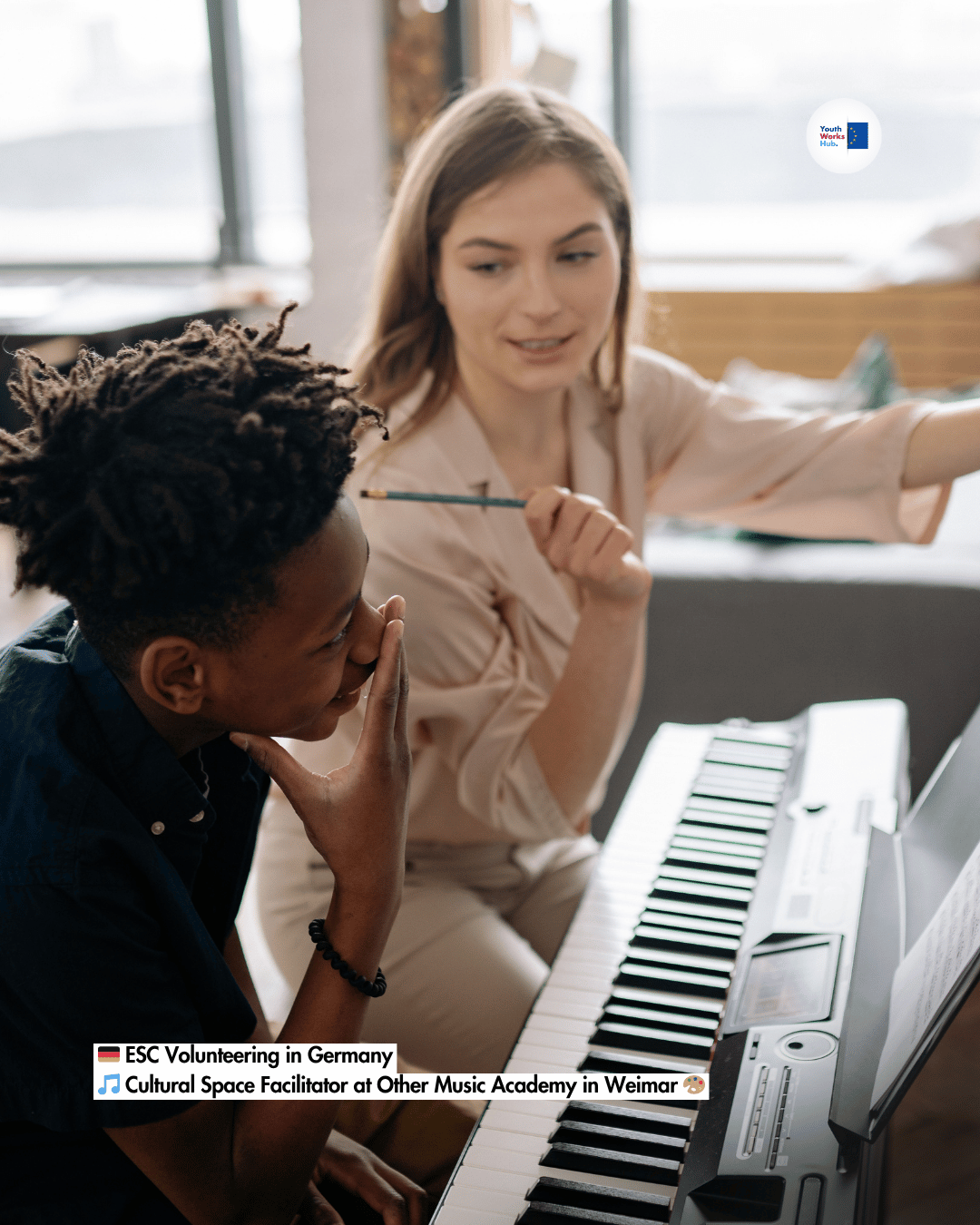 🇩🇪 ESC Volunteering in Germany 🎵 Cultural Space Facilitator at Other Music Academy in Weimar 🎨