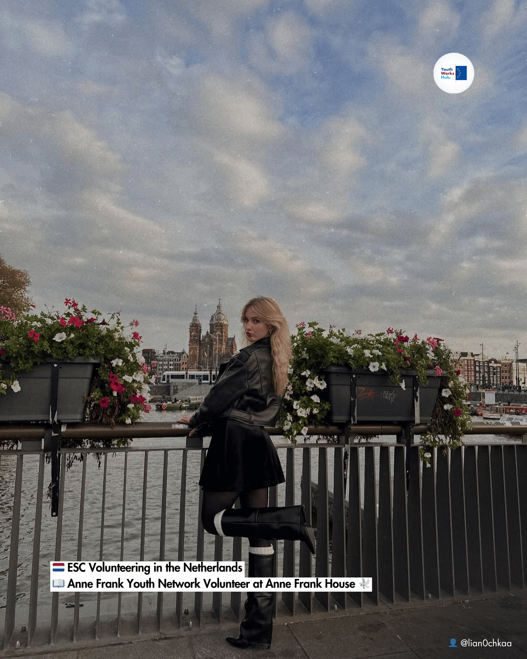 🇳🇱 ESC Volunteering in the Netherlands 📖 Anne Frank Youth Network Volunteer at Anne Frank House — Amsterdam 🕊️