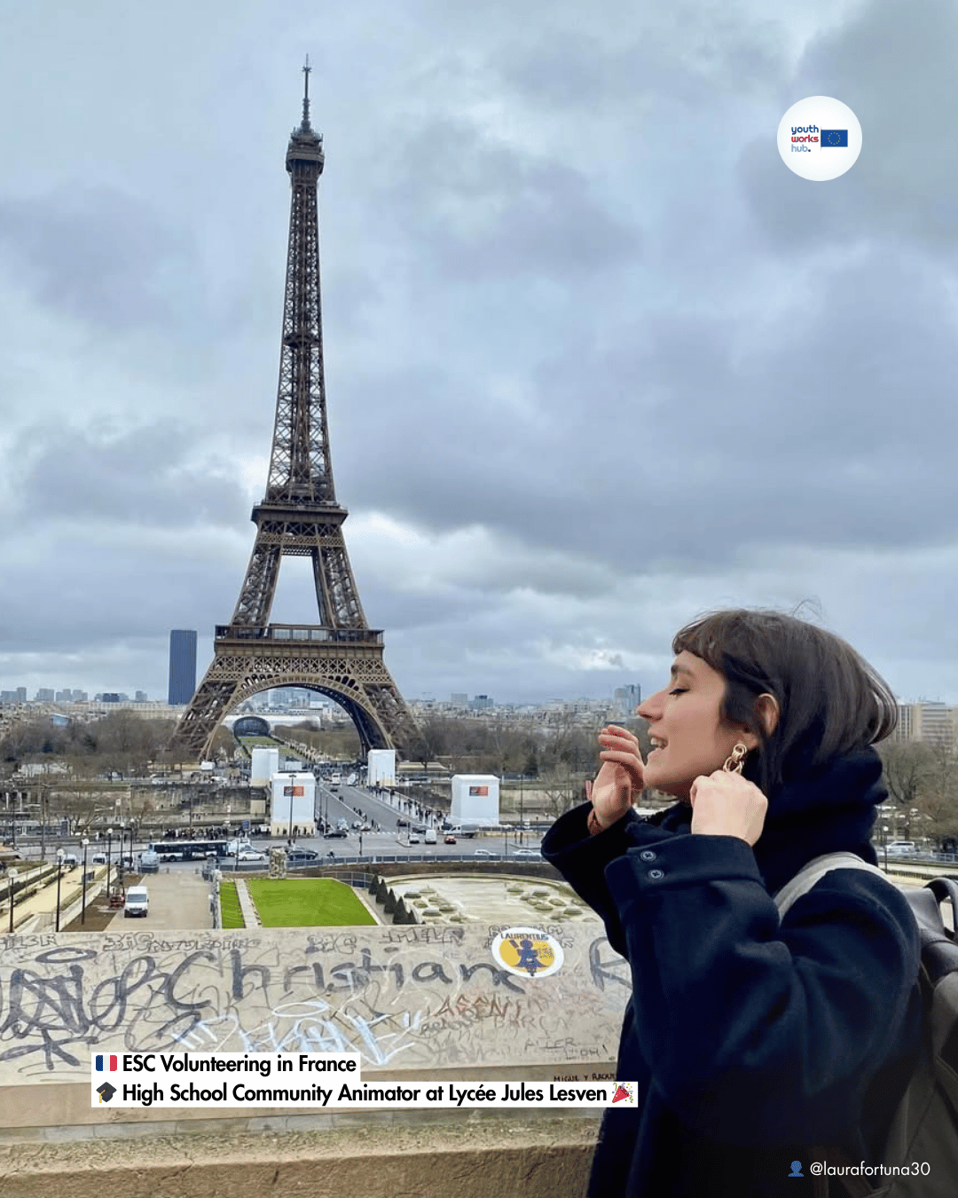 🇫🇷 ESC Volunteering in France 🎓 High School Community Animator at Lycée Jules Lesven 🎉